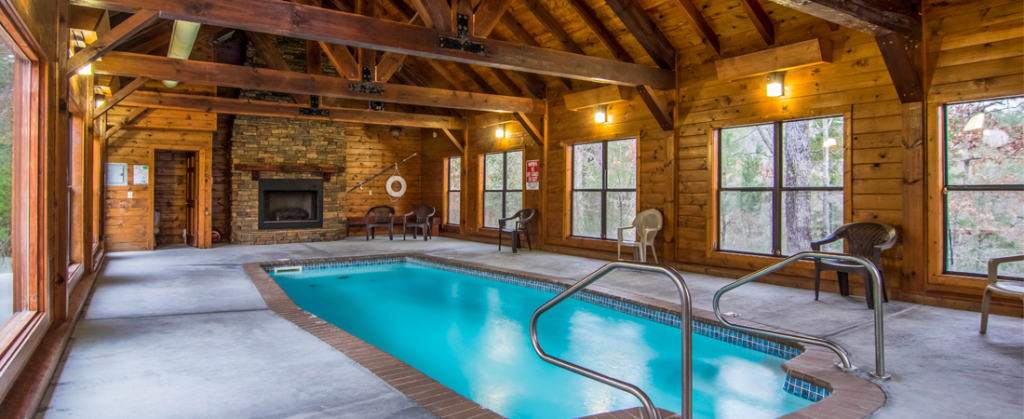 pigeon forge – private heated indoor swimming pool cabin