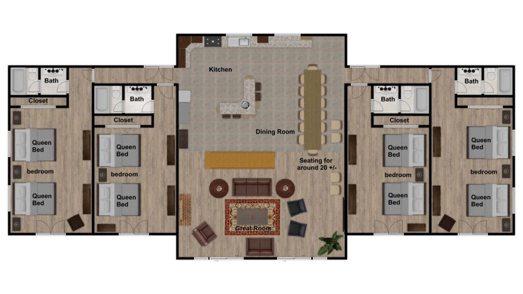 Moose Hollow Lodge 2nd Floor 2D Floor Plan